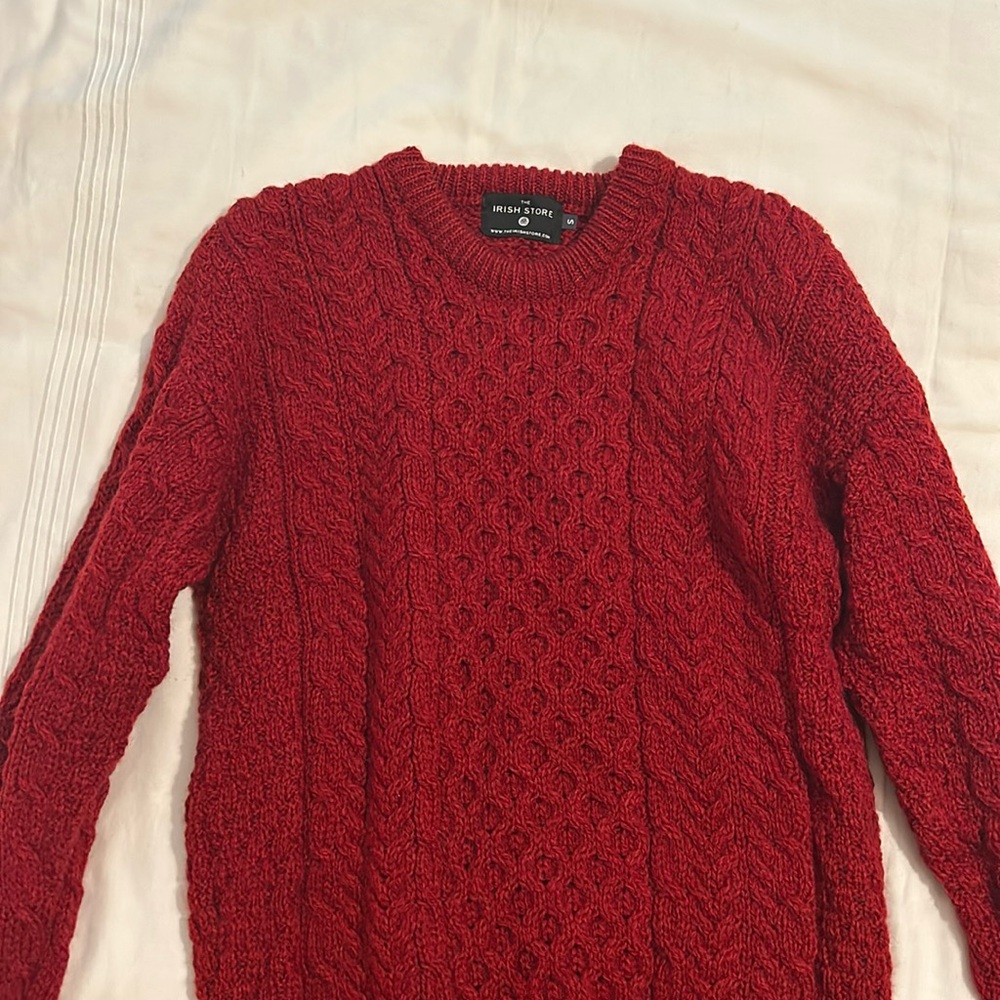 Traditional Aran Sweater 100% wool